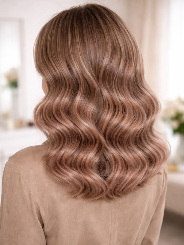 Fale hollywódzkie - włosy bronde